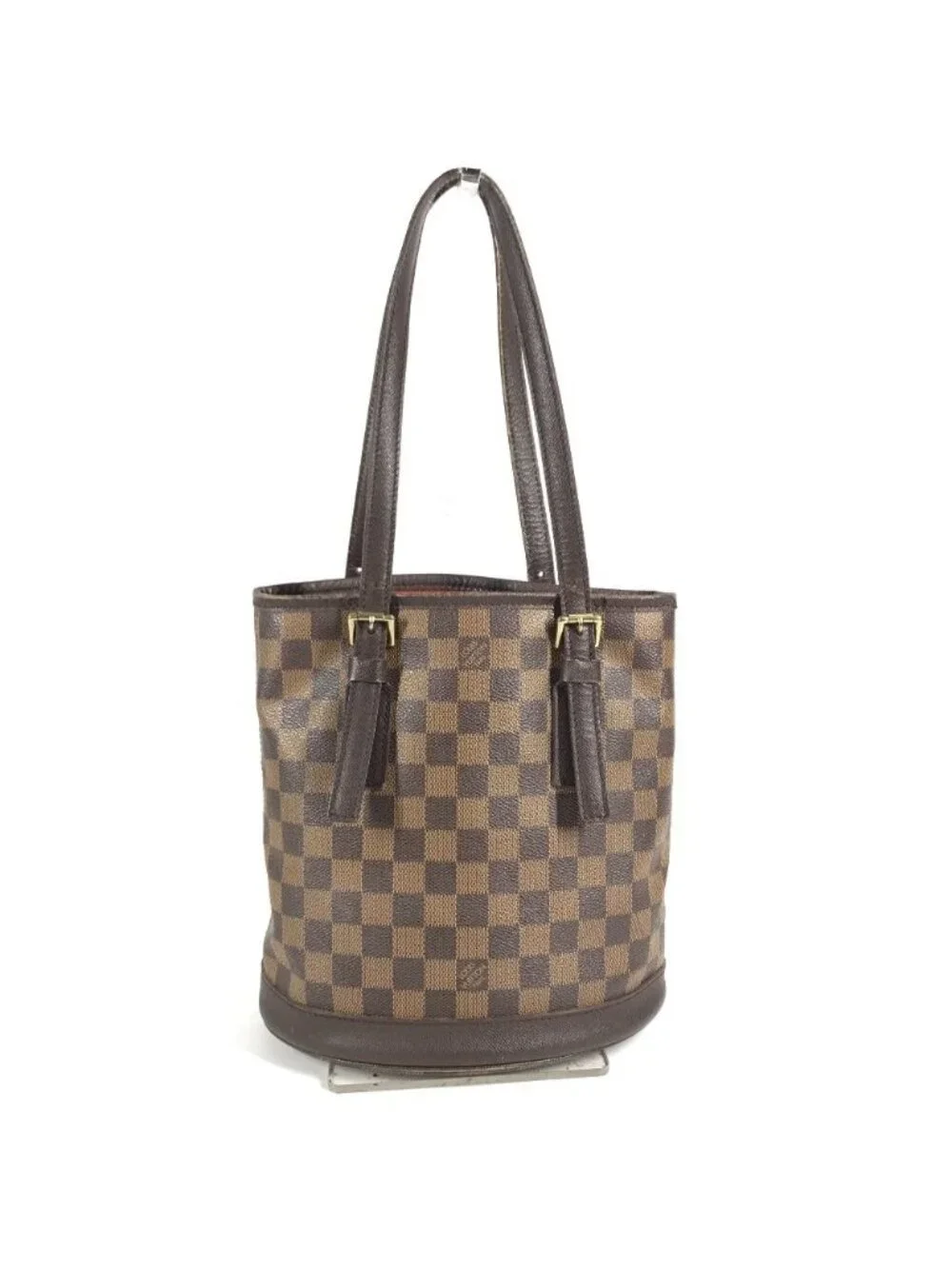 Louis Vuitton Shoulder Bag Marais Damier Graphite Canvas Brown